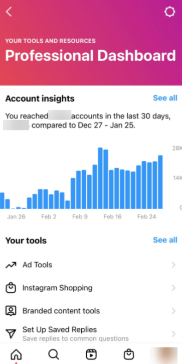 instagram insights page 