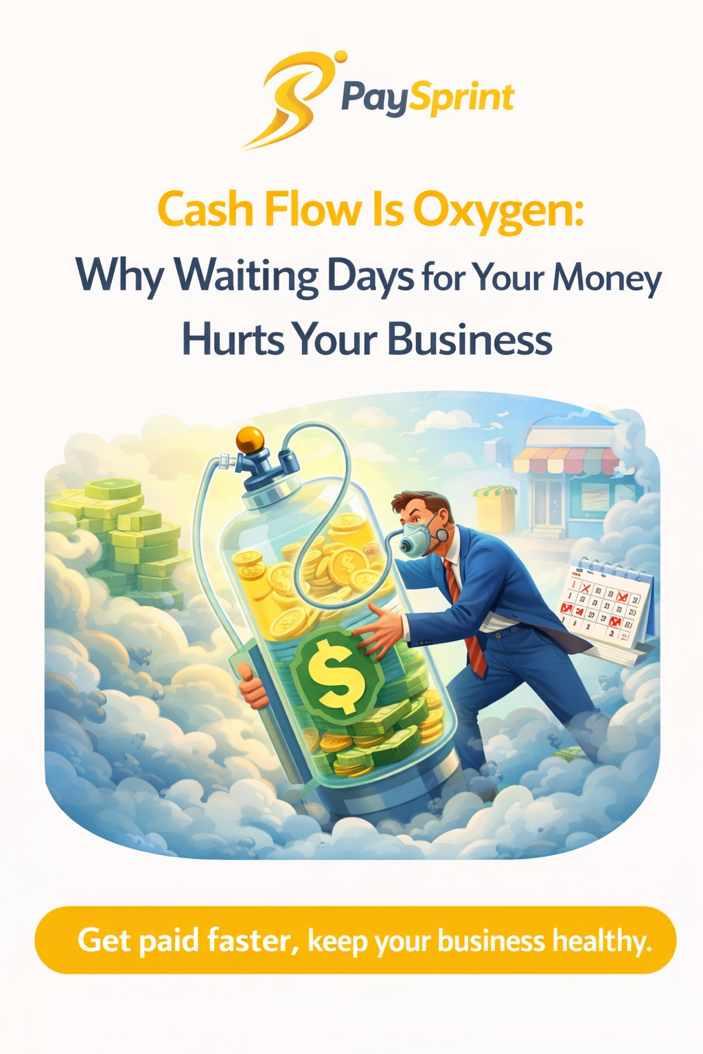 Cash Flow Is Oxygen: Why Waiting Days for Your Money Hurts Your Business.