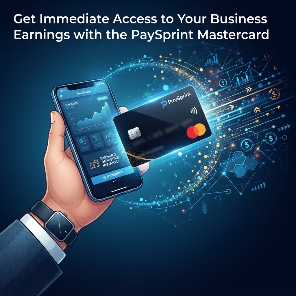 Get Immediate Access to Your Business Earnings with the PaySprint Mastercard