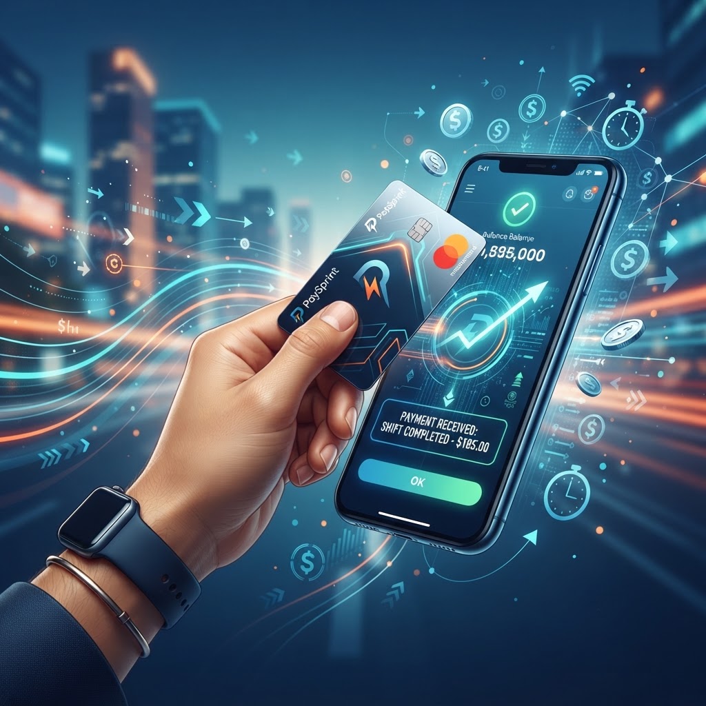 Get Paid the Second You Finish Your Shift with PaySprint Mastercard
