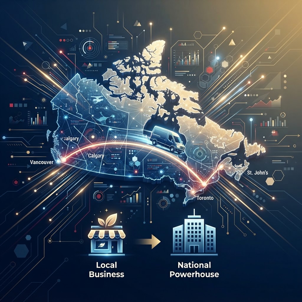 Reach Every Canadian Doorstep Overnight by Turning Your Local Business into a National Powerhouse
