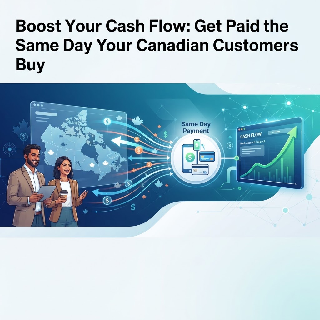 Boost Your Cash Flow: Get Paid the Same Day Your Canadian Customers Buy
