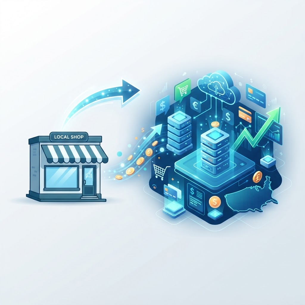 Multiply Your Revenue Nationwide by Transforming Your Local Shop into an Online Store Overnight